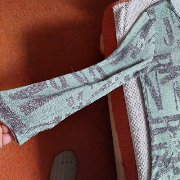 Sapphire Graffiti Long Sleeve Pullover Top - Picture 2 of 4